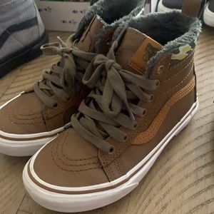 Leather lined boys vans